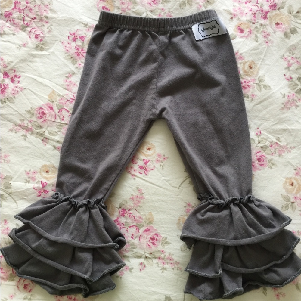 Sweet Girls Ruffled Leggings for Toddlers